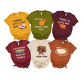 Custom Thanksgiving Family Dinner Shirt, Thanksgiving Puns Shirt, Thanksgiving Foods Group Tee