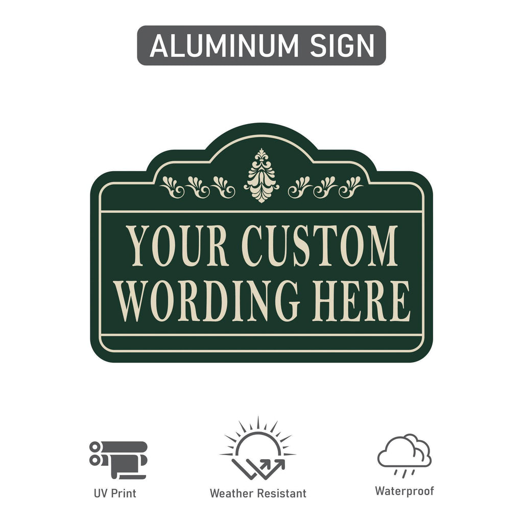 3 Pack Custom Yard Sign with 16" Stake, Personalized Outdoor Aluminum Sign with Your Wording, Rust-Free Lawn Plaque for Home Garden Business