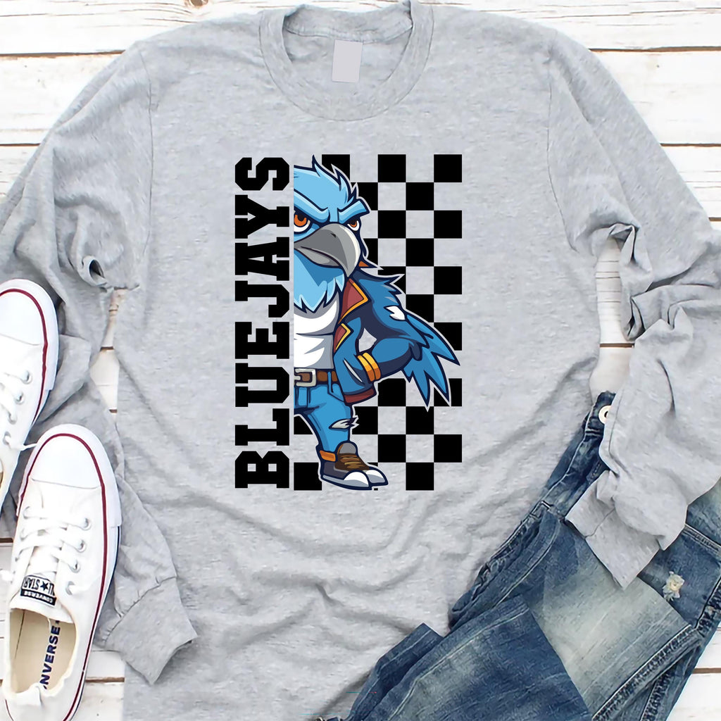 Custom School Spirit Long Sleeve Shirt, Personalized Mascot Shirt, School Spirit Wear Tee