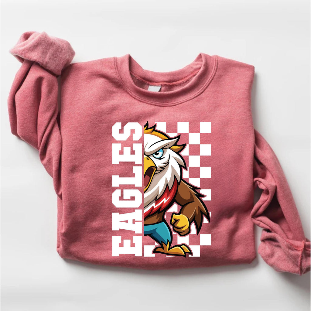 Custom School Spirit Sweatshirt, Personalized Mascot Shirt, School Spirit Wear Sweatshirt