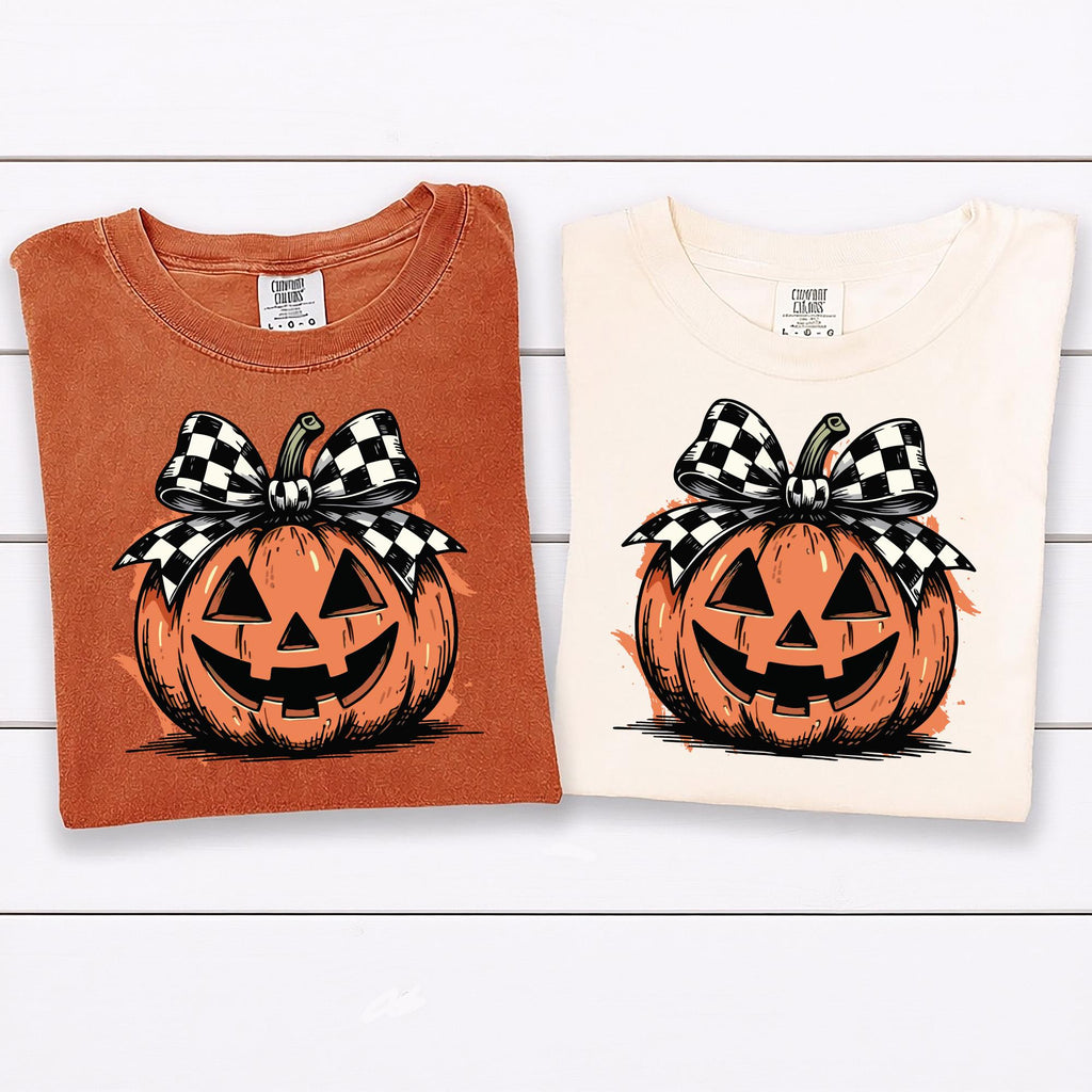 Coquette Fall Shirt, Pumpkin Patch Bow Shirt, Autumn Coquette Tee