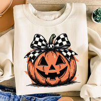 Coquette Fall Sweatshirt, Pumpkin Patch Bow Shirt, Autumn Coquette Sweatshirt