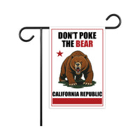 Don't Poke the Bear California Garden Flag, 12x18 Inch Double Sided, Anti-Trump Flag, Human Rights Flag, Anti Racism Flag, Anti Fascism Flag