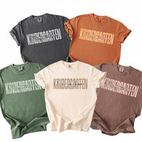 Teacher Shirt, Kindergarten Teacher Shirt, Fall Kindergarten Tee