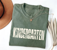 Teacher Shirt, Kindergarten Teacher Shirt, Fall Kindergarten Tee