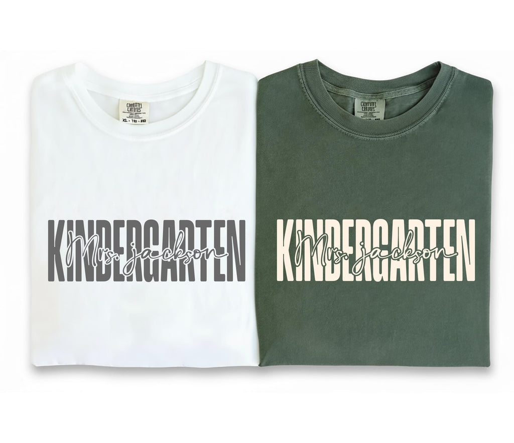 Teacher Shirt, Kindergarten Teacher Shirt, Fall Kindergarten Tee