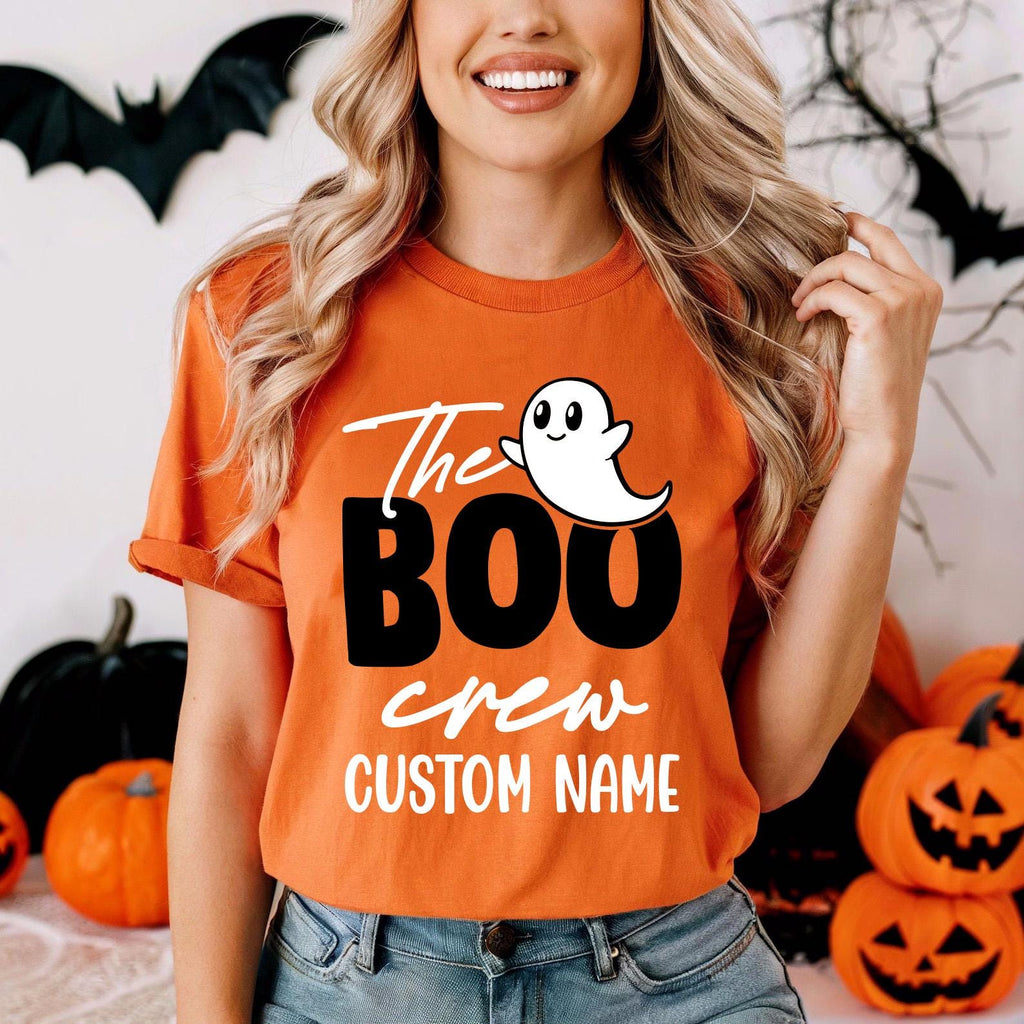 The Boo Crew Shirt, Custom Halloween Shirt, Kids Halloween Tee