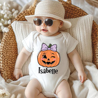 Personalized Kids Halloween Name Shirt, Toddler Boy Girl Halloween Shirt, Custom Name Pumpkin Tee, Kids Fall Shirt for Boys and Girls