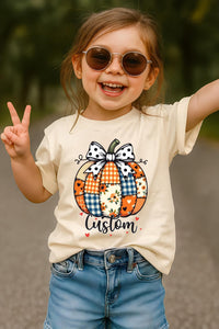 Personalized Fall Kids Name Shirt, Children Fall Name Shirt, Cute Toddler Girl Tee, Girly Fall Shirt, Autumn Clothing Shirt, Fall Gifts