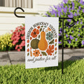 Anti-Trump Autumn Pumpkin Protest Garden Flag, Thanksgiving Resist Fascism Yard Flag, Subtle Political Decor, Harvest Fall Outdoor Flag