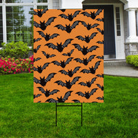Anti-Trump Spooky Bat Yard Sign, Subtle Political Protest Lawn Sign, Halloween Resist Fascism Harvest Fall Yard Sign with H-Stake