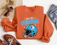 Personalized School Mascot Sweatshirt, Name Logo Fan Shirt, Game Day Team Spirit Sweatshirt