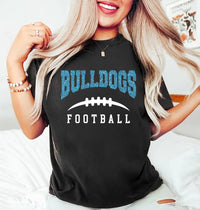 Custom Team Name Football with Laces Shirt, Personalized Football Fan Shirt, Football Mom Tee
