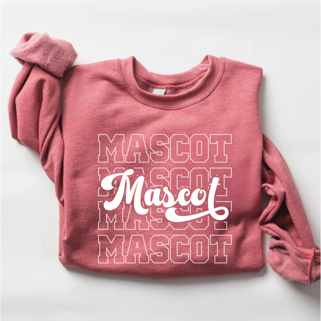 Custom Mascot Name Sweatshirt, School Mascot Shirt, Team Spirit Sweatshirt