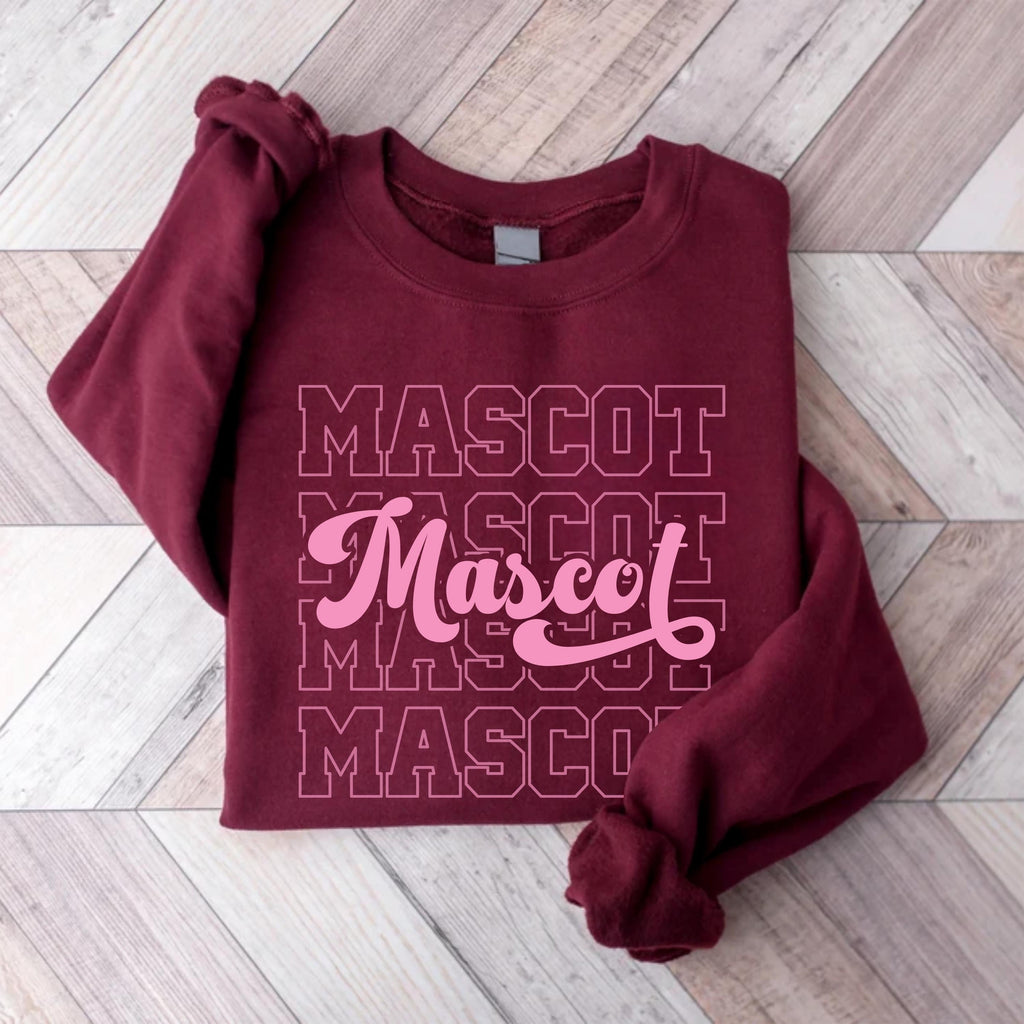 Custom Mascot Name Sweatshirt, School Mascot Shirt, Team Spirit Sweatshirt