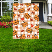 Subtle Anti-Trump Thanksgiving Fall Yard Sign, Funny Trump FDT Lawn Sign, Resist Fascism Harvest Fall Yard Sign with H-Stake