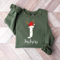Family Christmas Name Sweatshirt, Monogrammed Family Christmas Shirt, Personalized Family Sweatshirt