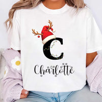 Family Christmas Name Shirt, Monogrammed Family Christmas Shirt, Personalized Christmas Family Tee