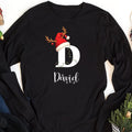 Family Christmas Name Long Sleeve Shirt, Monogrammed Family Christmas Shirt, Personalized Tee