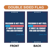 Justice for Charlie Garden Flag, Charlie Kirk Patriot Yard Flag, Conservative Political Statement Outdoor Flag, Right-Wing Rally Banner