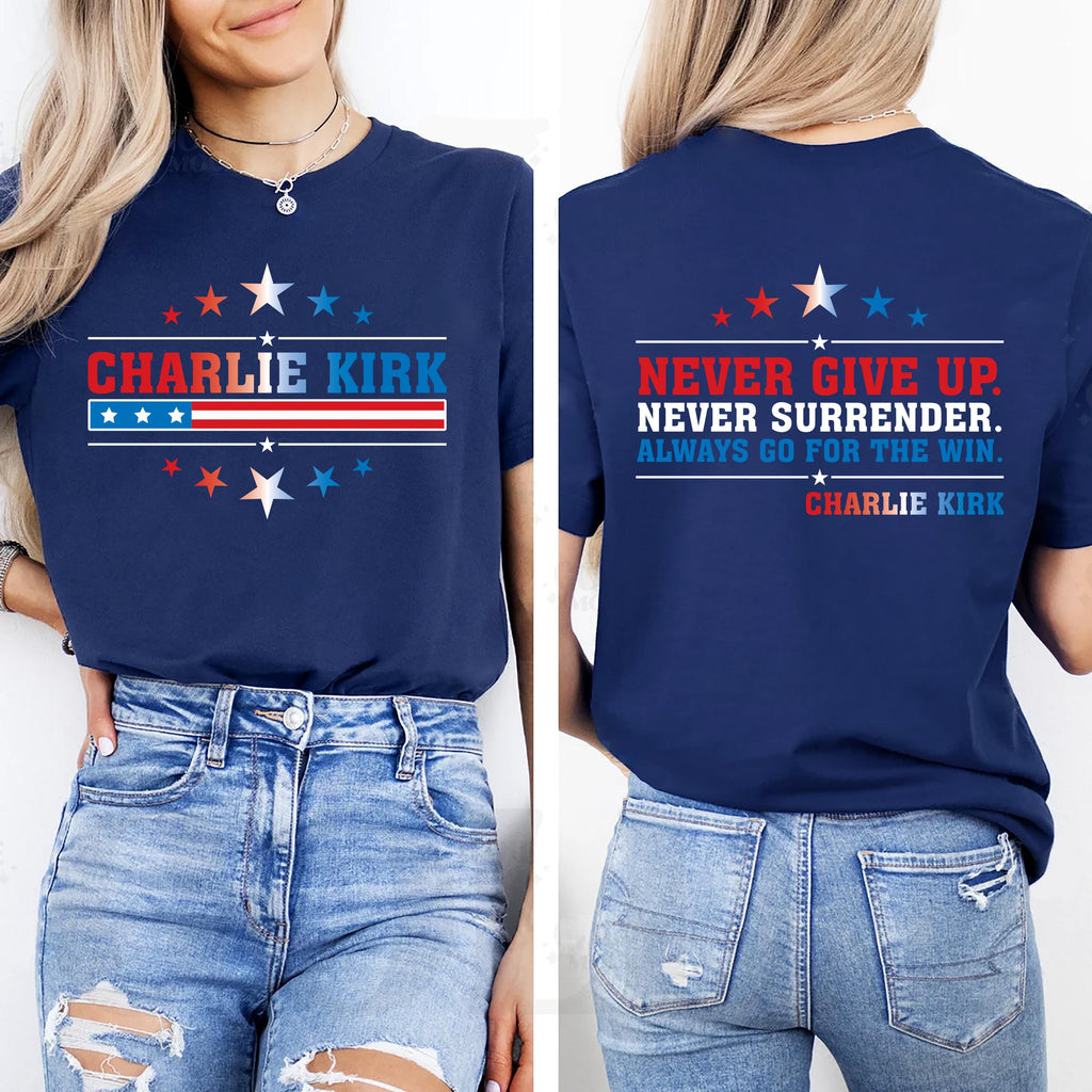 Justice for Charlie Shirt, A True Patriot Charlie Kirk Shirt, Charlie Kirk Is My Hero Tee, Charlie Kirk Freedom Shirt, Front Back