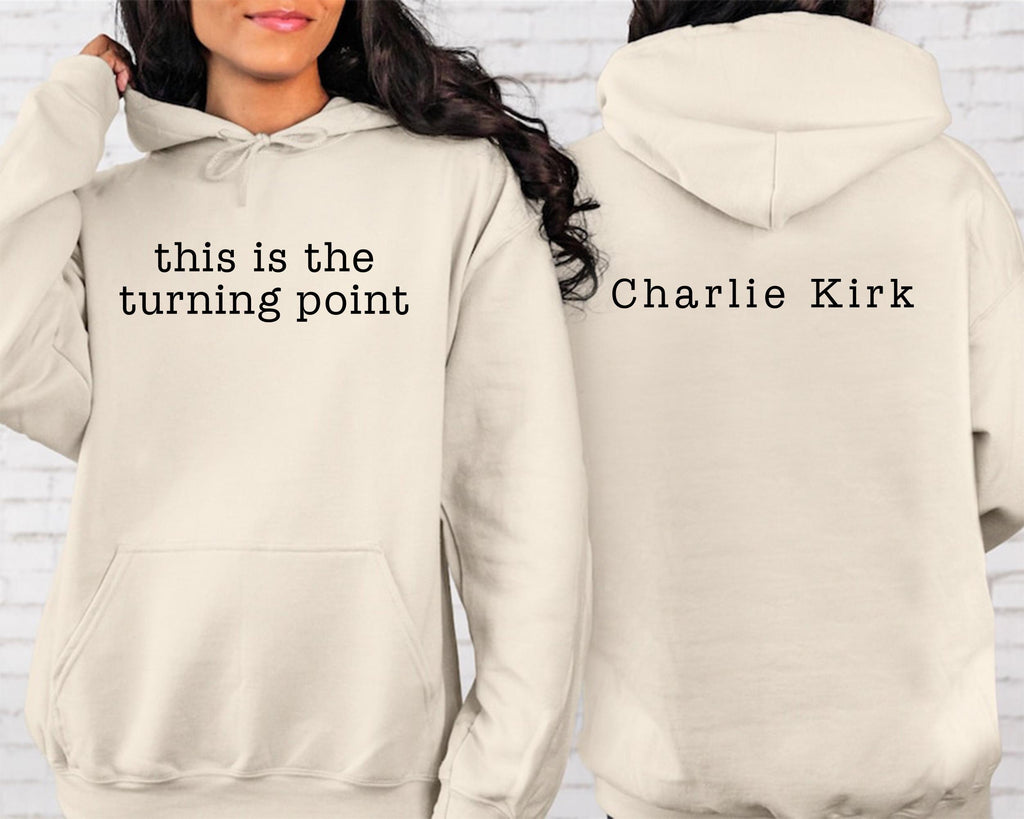 This Is The Turning Point Shirt, A True Patriot Charlie Kirk Shirt, Charlie Kirk Is My Hero Tee, Front Back