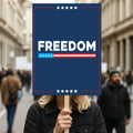 Justice for Charlie Protest Sign, A True Patriot Charlie Kirk, Charlie Kirk Is My Hero Political Poster