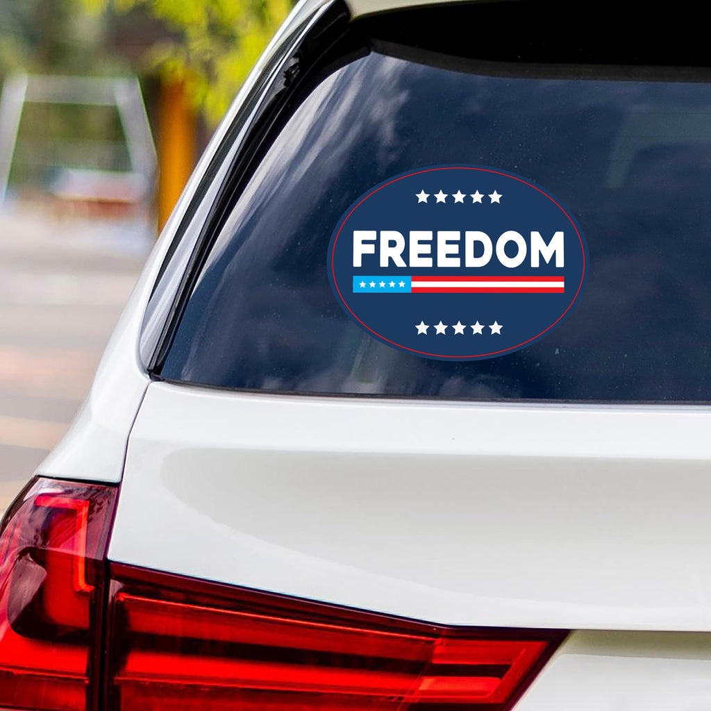 Justice for Charlie Vinyl Sticker, A True Patriot Charlie Kirk, Charlie Kirk Freedom, Charlie Kirk Is My Hero Bumper Sticker, 6" x 4.5"