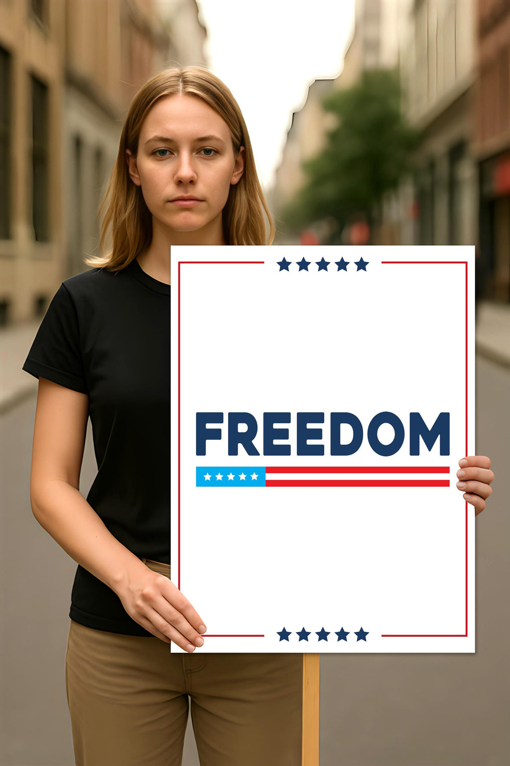 Justice for Charlie Protest Sign, A True Patriot Charlie Kirk, Charlie Kirk Is My Hero Political Poster
