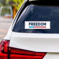 Justice for Charlie Vinyl Sticker, A True Patriot Charlie Kirk, Charlie Kirk Freedom, Charlie Kirk Is My Hero Bumper Sticker, 10" x 3"