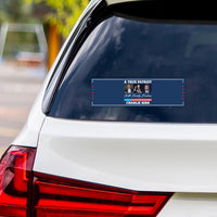 Justice for Charlie Vinyl Sticker, A True Patriot Charlie Kirk, Charlie Kirk Freedom, Charlie Kirk Is My Hero Bumper Sticker, 10" x 3"