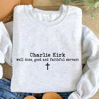 Justice for Charlie Sweatshirt, A True Patriot Charlie Kirk Shirt, Charlie Kirk Is My Hero Sweatshirt