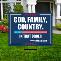 Justice for Charlie Yard Sign, A True Patriot Charlie Kirk Sign, Charlie Kirk Is My Hero Sign, Charlie Kirk Freedom Sign with Metal H-Stake