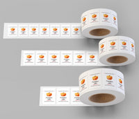 Personalized Pumpkin Jam Roll Labels, Custom Pumpkin Jam Product Stickers, Business Pumpkin Jam Labels for Jars, Canning, Lid Stickers