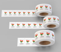 Personalized Pink Lemonade Roll Labels, Custom Pink Lemonade Product Stickers, Business Labels for Bottles & Jars, Canning, Lid Stickers