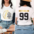 Football Mom Shirt, Custom Football Shirt, Football Fan Tee, I’ll Always Be His Biggest Fan, Front Back