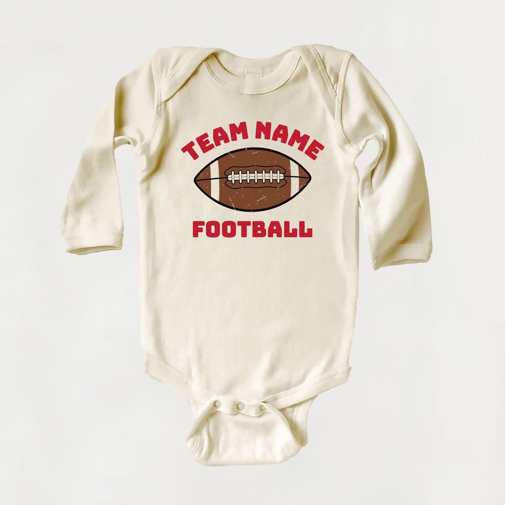 Custom Football Team Name Shirt, Game Day Outfit for Children Shirt, Sports Shirt for Kids Tee