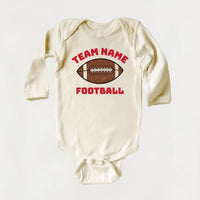 Custom Football Team Name Shirt, Game Day Outfit for Children Shirt, Sports Shirt for Kids Tee