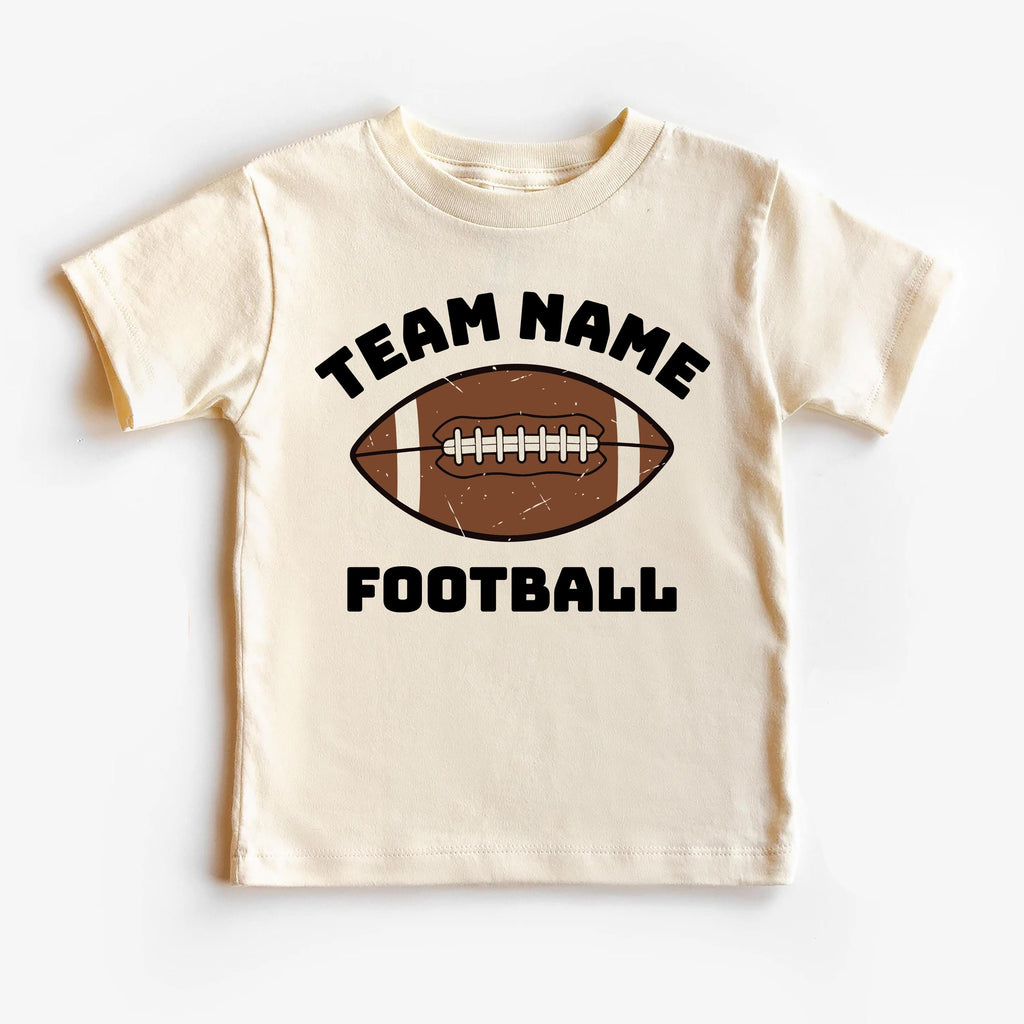 Custom Football Team Name Shirt, Game Day Outfit for Children Shirt, Sports Shirt for Kids Tee