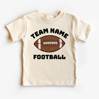 Custom Football Team Name Shirt, Game Day Outfit for Children Shirt, Sports Shirt for Kids Tee