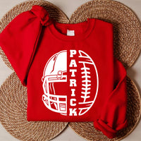 Personalized Football Mom Sweatshirt, Custom Football Gift Shirt, Women's Football Sweatshirt