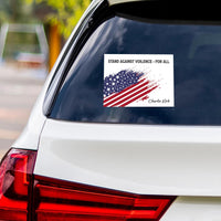 Justice for Charlie Vinyl Sticker, A True Patriot Charlie Kirk, Charlie Kirk Freedom, Charlie Kirk Is My Hero Bumper Sticker, 6 "x 4.5"