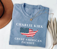 Justice for Charlie Shirt, A True Patriot Charlie Kirk Shirt, Charlie Kirk Is My Hero Tee
