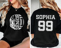 Custom Football Senior 2026 Shirt, Personalized Football Senior Shirt, Football Season Tee, Front Back