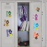 Personalized Football Locker Magnet, Custom Player Name Jersey Number School Magnet, Football Team Player Magnet Sign