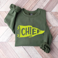 Custom Watercolor Pennants Flag Mascot Sweatshirt, Girly Mascot Shirt, School Spirit Sweatshirt