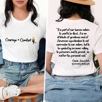 Charlie Kirk Freedom Sweatshirt, A True Patriot Charlie Kirk Shirt, Charlie Kirk Is My Hero Sweatshirt, Front Back