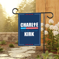 Justice for Charlie Garden Flag, A True Patriot Charlie Kirk Yard Flag, Charlie Kirk Is My Hero Outdoor Flag, Charlie Kirk Freedom Flag