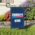 Justice for Charlie Garden Flag, A True Patriot Charlie Kirk Yard Flag, Charlie Kirk Is My Hero Outdoor Flag, Charlie Kirk Freedom Flag