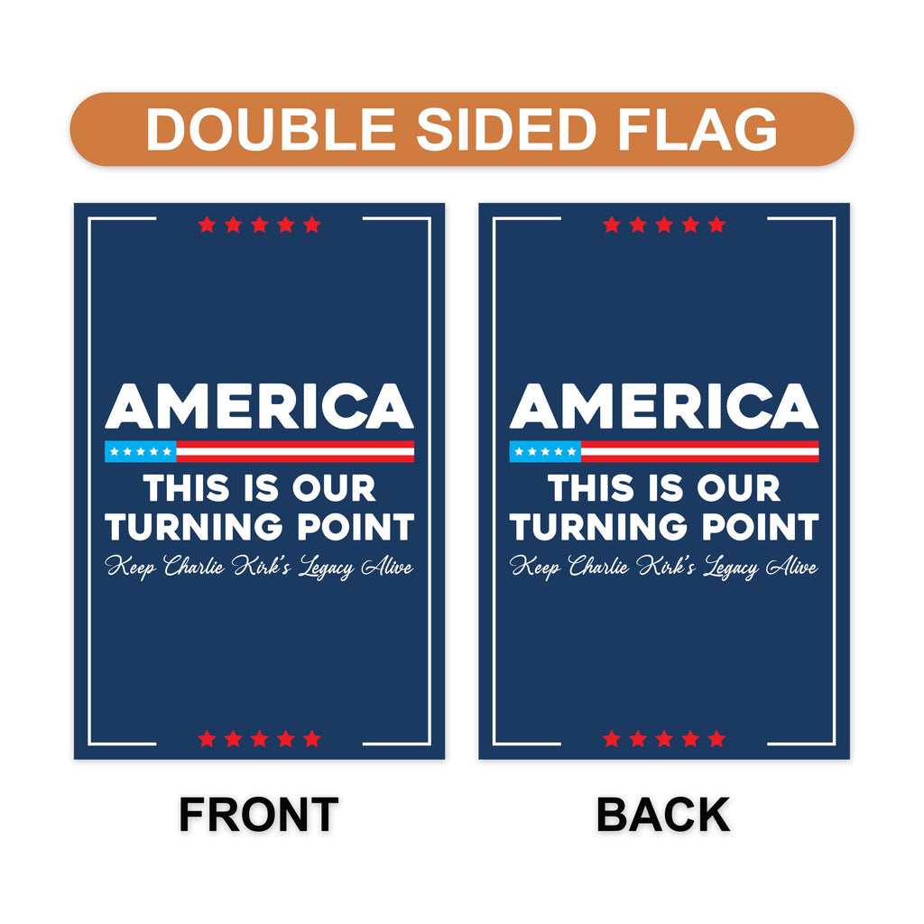 Justice for Charlie Garden Flag, A True Patriot Charlie Kirk Yard Flag, Charlie Kirk Is My Hero Outdoor Flag, Charlie Kirk Freedom Flag